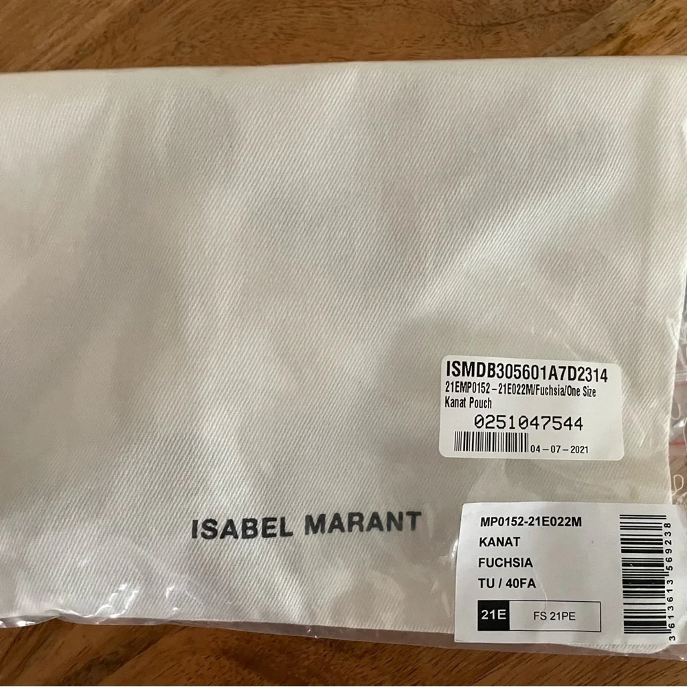 Isabel Marant Kanat pouch purple angel wing small purse new with tags dust bag - Picture 8 of 8